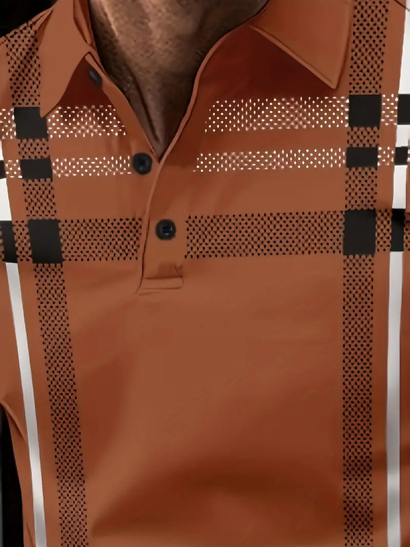 Maxwe l Stylisches gestreiftes kurzarm-t-shirt für herren
