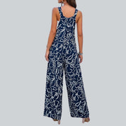 GeoGlam Chic | Jumpsuit mit geometrischem Print und weitem Bein