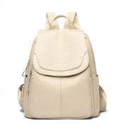 Diebstahlsicherer Lederrucksack für stilvolle Frauen | Edah