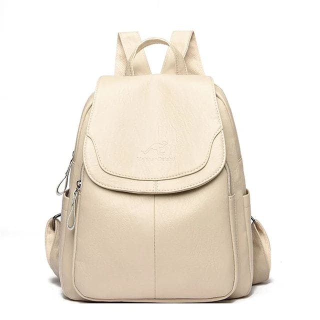 Diebstahlsicherer Lederrucksack für stilvolle Frauen | Edah