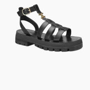 Eliza | Schicke Riemchensandalen mit Goldener Akzent-Schnalle
