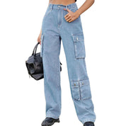 Bolly | Cargo-Jeans mit hohem Bund und praktischen Taschen