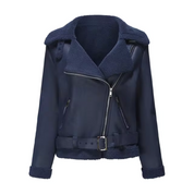 Luxuriöse vegane Lederjacke mit Fell für Damen 2025 Trendy Jacke | Marette