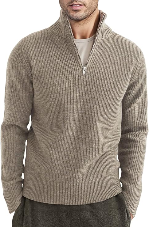 Benny | Stilvoller Bequemer Herrenpullover mit Reißverschluss