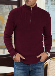 Benny | Stilvoller Bequemer Herrenpullover mit Reißverschluss
