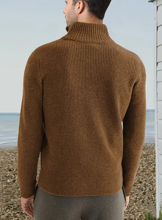 Benny | Stilvoller Bequemer Herrenpullover mit Reißverschluss