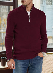 Benny | Stilvoller Bequemer Herrenpullover mit Reißverschluss