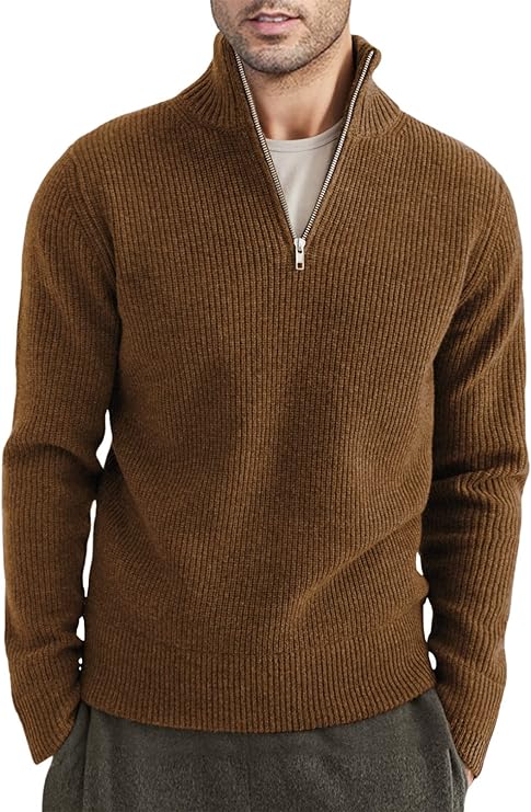 Benny | Stilvoller Bequemer Herrenpullover mit Reißverschluss