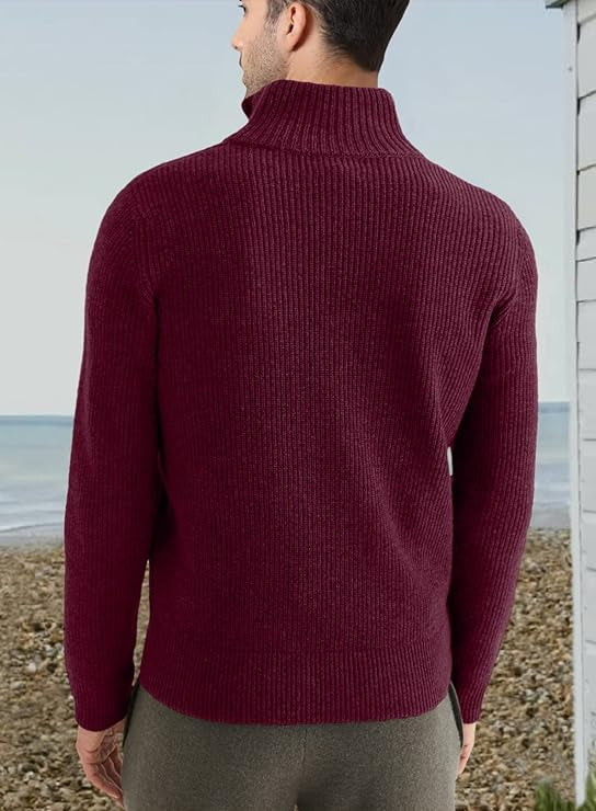 Benny | Stilvoller Bequemer Herrenpullover mit Reißverschluss