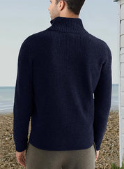 Benny | Stilvoller Bequemer Herrenpullover mit Reißverschluss