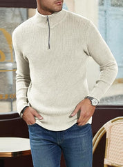 Benny | Stilvoller Bequemer Herrenpullover mit Reißverschluss