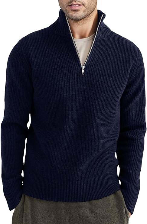 Benny | Stilvoller Bequemer Herrenpullover mit Reißverschluss
