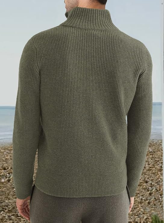 Benny | Stilvoller Bequemer Herrenpullover mit Reißverschluss