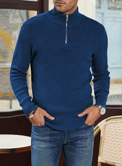 Benny | Stilvoller Bequemer Herrenpullover mit Reißverschluss