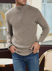 Benny | Stilvoller Bequemer Herrenpullover mit Reißverschluss