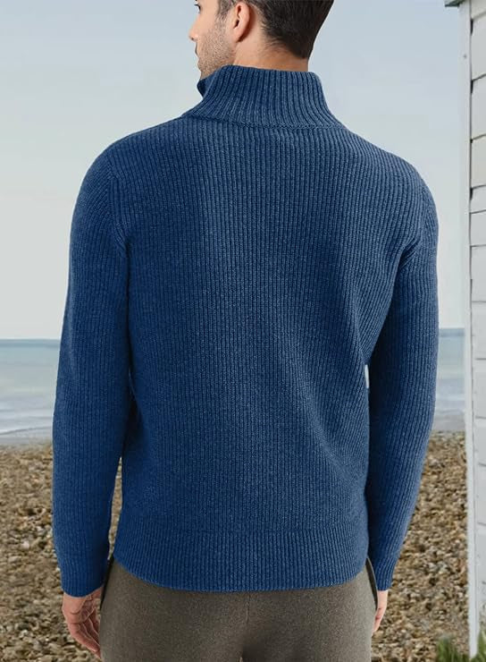 Benny | Stilvoller Bequemer Herrenpullover mit Reißverschluss