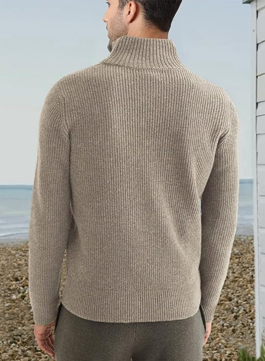 Benny | Stilvoller Bequemer Herrenpullover mit Reißverschluss