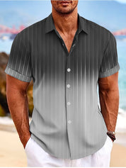 Finley l Kurzärmeliges Button-Down-Hemd mit Farbverlauf für Herren