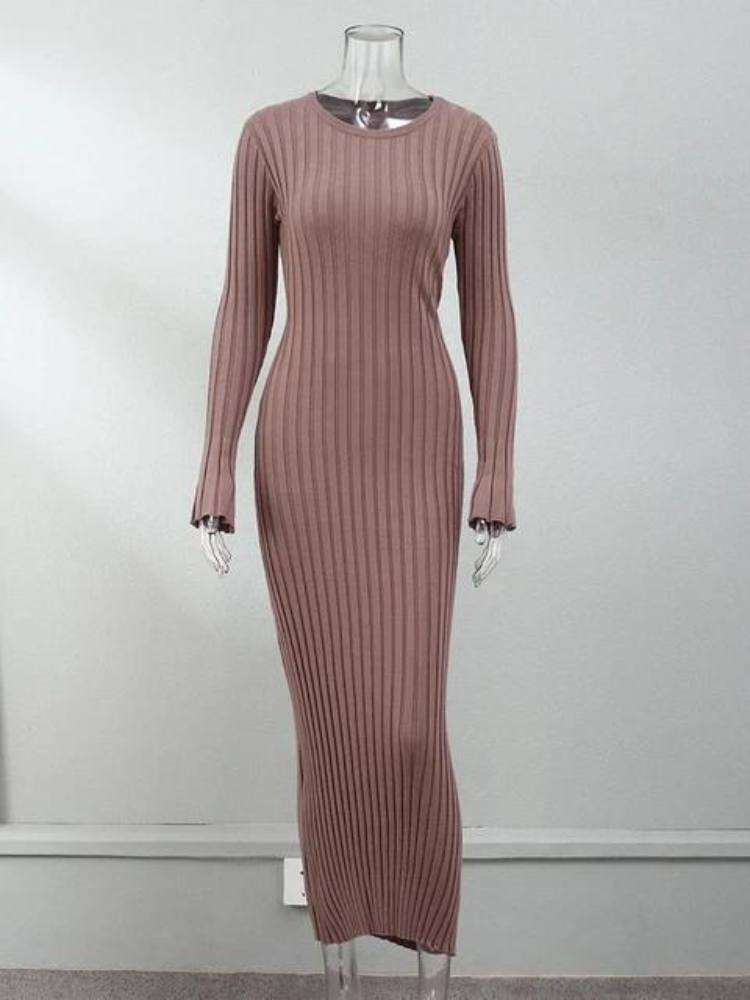 Abigail | Langärmeliges Strickkleid Frühling