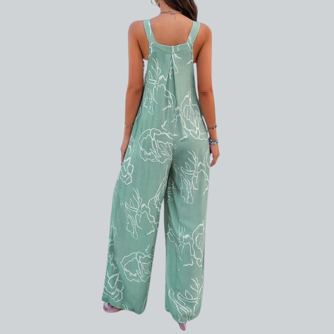 GeoGlam Chic | Jumpsuit mit geometrischem Print und weitem Bein