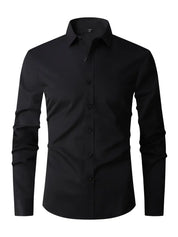Daltona l Herren-Langarmshirt mit Knopfleiste