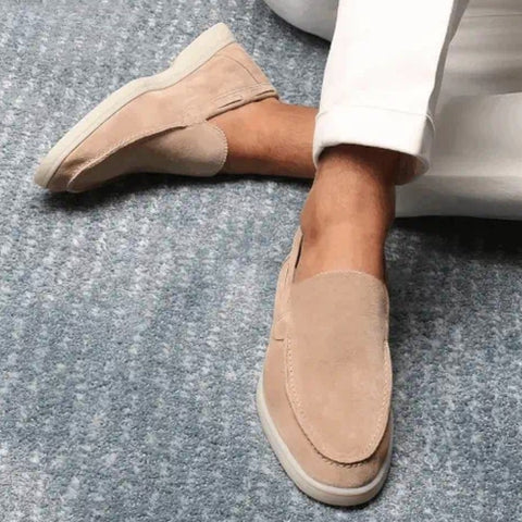 Levyro | Super stylische und bequeme Leder-Slipper aus Wildleder für Männer
