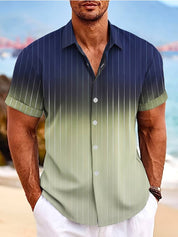 Finley l Kurzärmeliges Button-Down-Hemd mit Farbverlauf für Herren