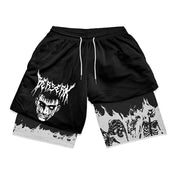 FlexIt | 2-in-1-Performance-Athletik-Fitness-Shorts für Herren