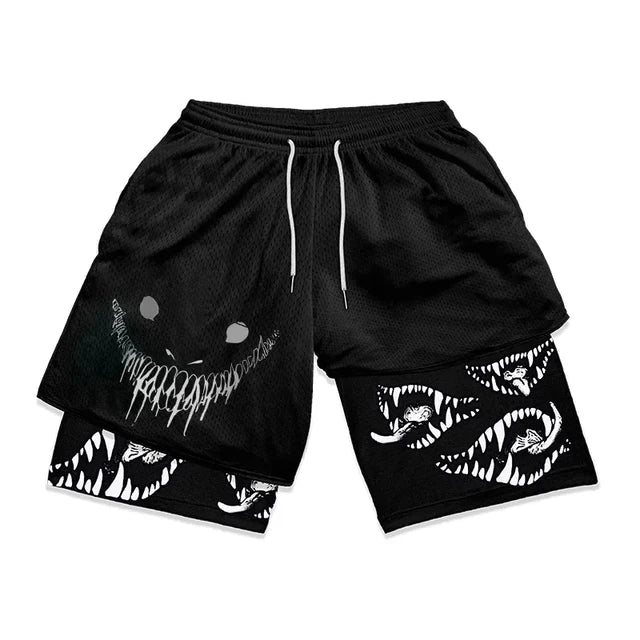 FlexIt | 2-in-1-Performance-Athletik-Fitness-Shorts für Herren