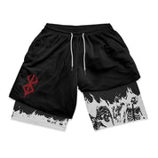 FlexIt | 2-in-1-Performance-Athletik-Fitness-Shorts für Herren