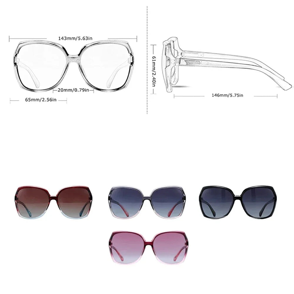 Übergroße Sonnenbrille für Damen mit Verlaufsgläsern l Ayelet