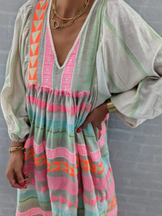 Darlene l Fließendes langes Sommerkleid für Damen