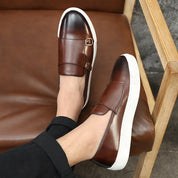 Stellan l Herren-Slipper aus Leder mit Doppelschnalle