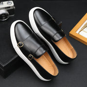 Stellan l Herren-Slipper aus Leder mit Doppelschnalle