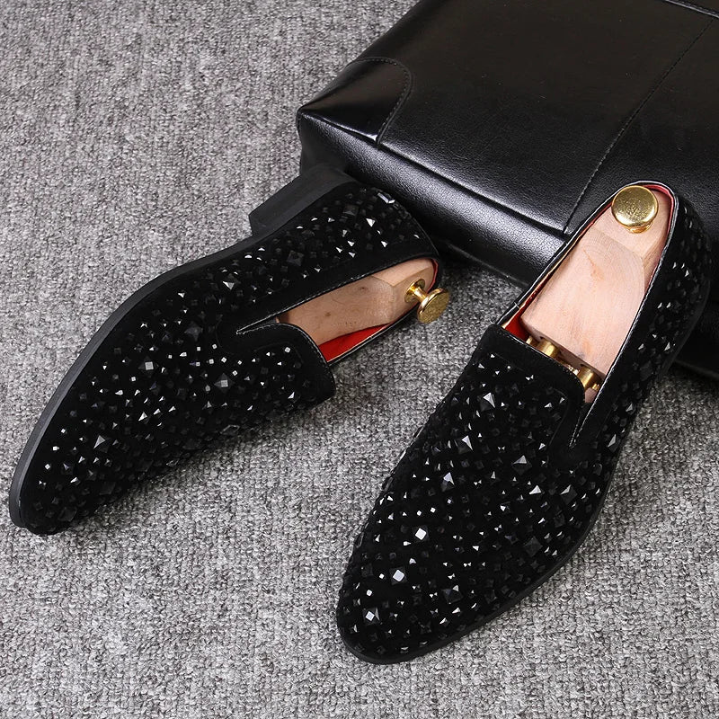 Axel l Elegante Herren-Loafer mit Perlen