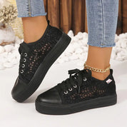 Wandaz l Damen-Plateau-Sneaker aus Spitze