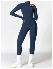 SlimShaper l Langärmliger Elastischer Yoga-Body für Damen