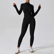SlimShaper l Langärmliger Elastischer Yoga-Body für Damen