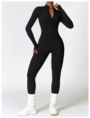 SlimShaper l Langärmliger Elastischer Yoga-Body für Damen