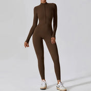 SlimShaper l Langärmliger Elastischer Yoga-Body für Damen