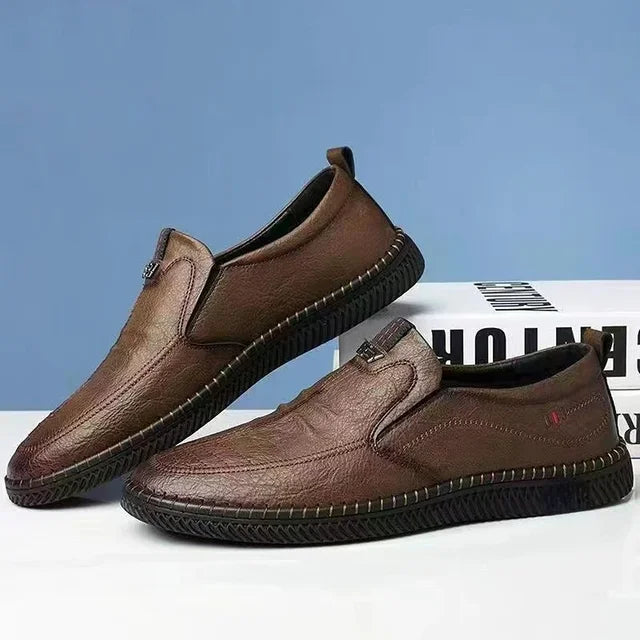 Lysander l Bequeme Herren-Lederschuhe zum Hineinschlüpfen