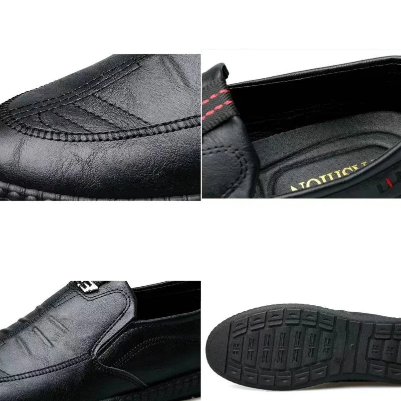 Lysander l Bequeme Herren-Lederschuhe zum Hineinschlüpfen