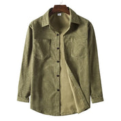 Dredd l Herren-Bluse aus Cord mit langen Ärmeln