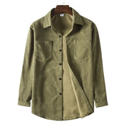 Dredd l Herren-Bluse aus Cord mit langen Ärmeln