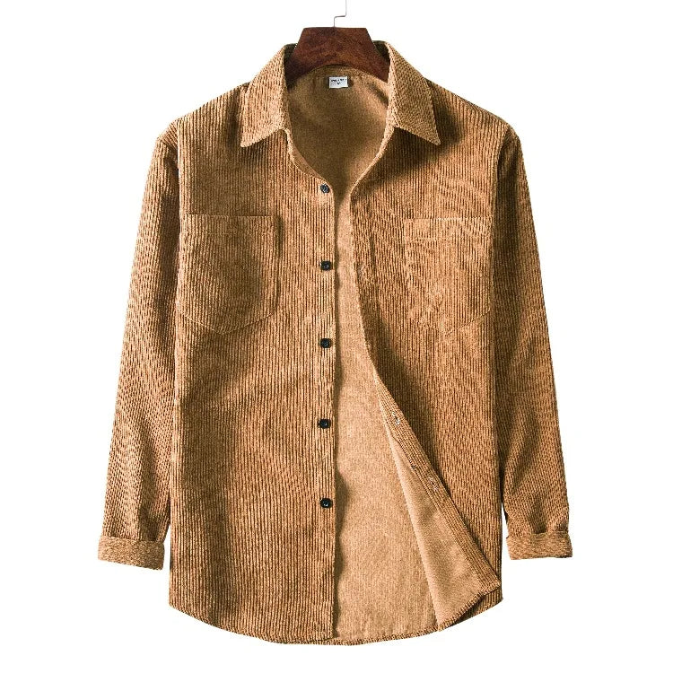 Dredd l Herren-Bluse aus Cord mit langen Ärmeln