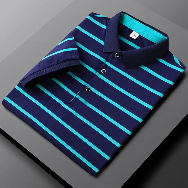 Contis l Lässiges gestreiftes Poloshirt für Herren