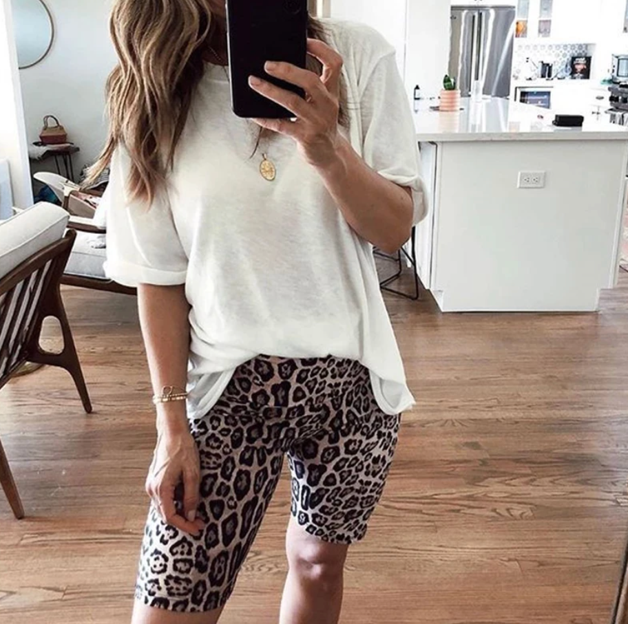 Ainam | Radlerhose mit Animal-Print