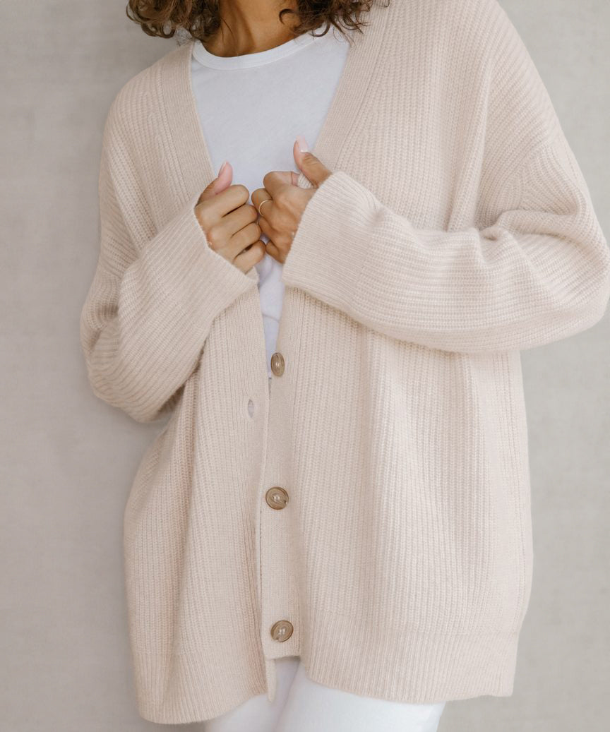 Kaschmir Cocoon Strickjacke | Laia