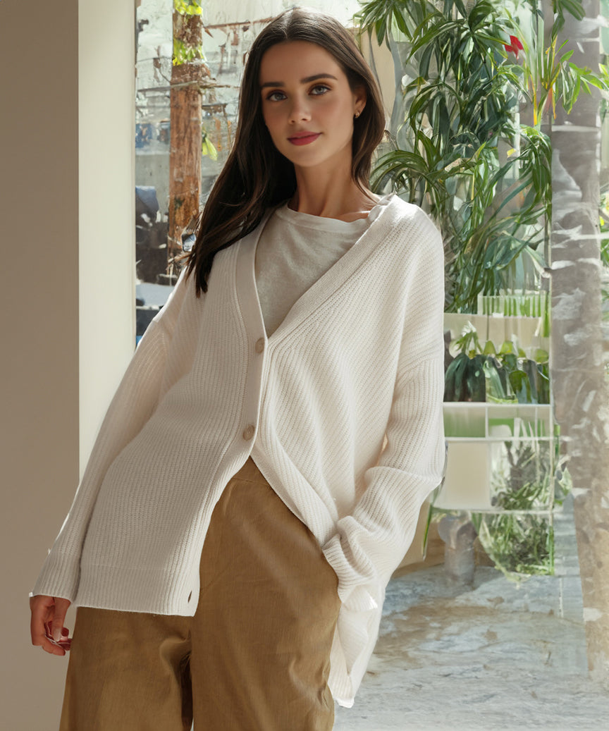 Kaschmir Cocoon Strickjacke | Laia