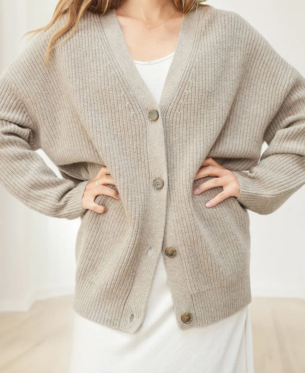 Kaschmir Cocoon Strickjacke | Laia
